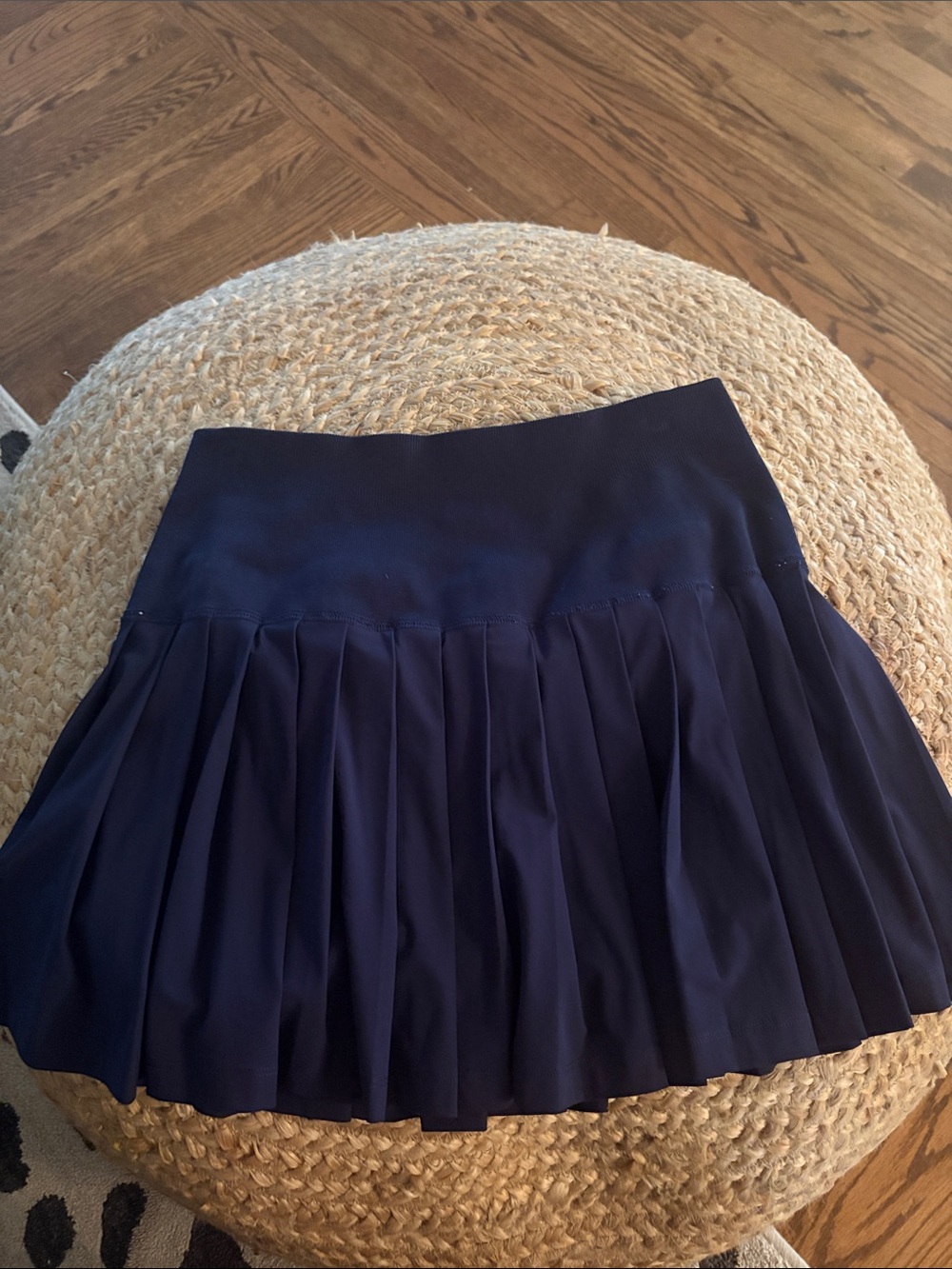 Wilson Navy Pleated Mini Skirt